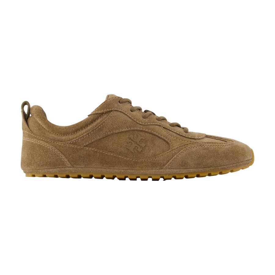 Tory Burch Calfskin sneaker in brown