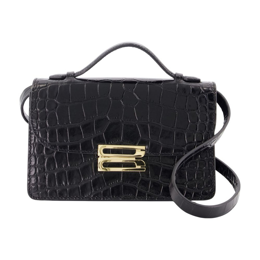 Victoria Beckham calfskin shoulder bag in black