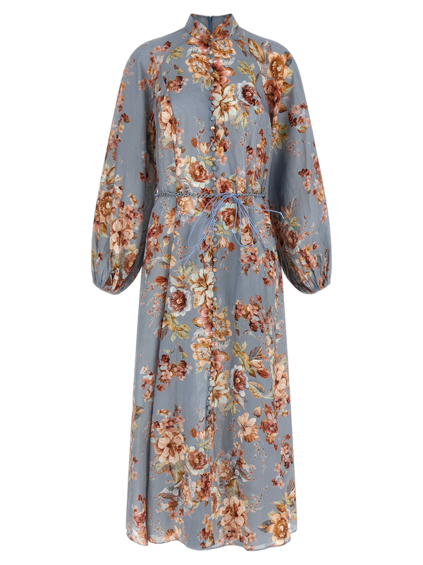 Zimmermann 100% linen dress in blue