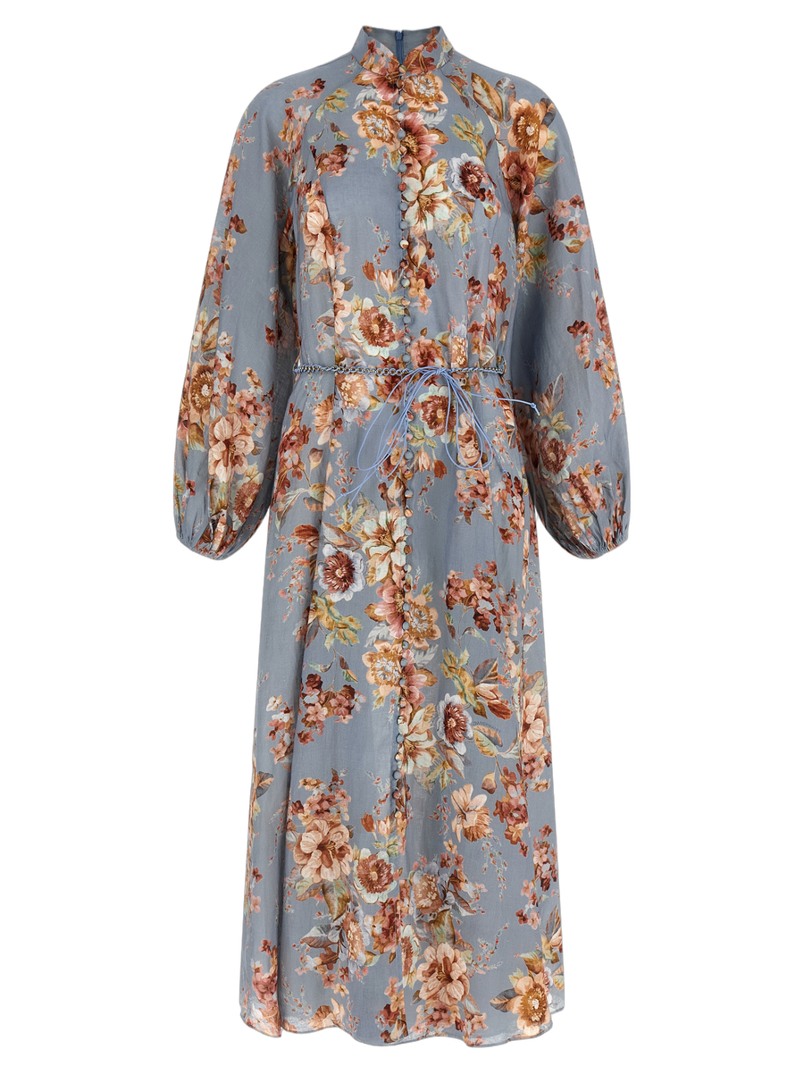 Zimmermann 100% linen dress in blue
