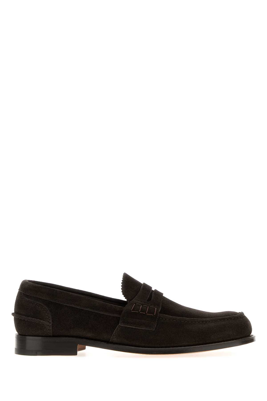 Dark Brown Suede Pembrey Loafers Mocassini