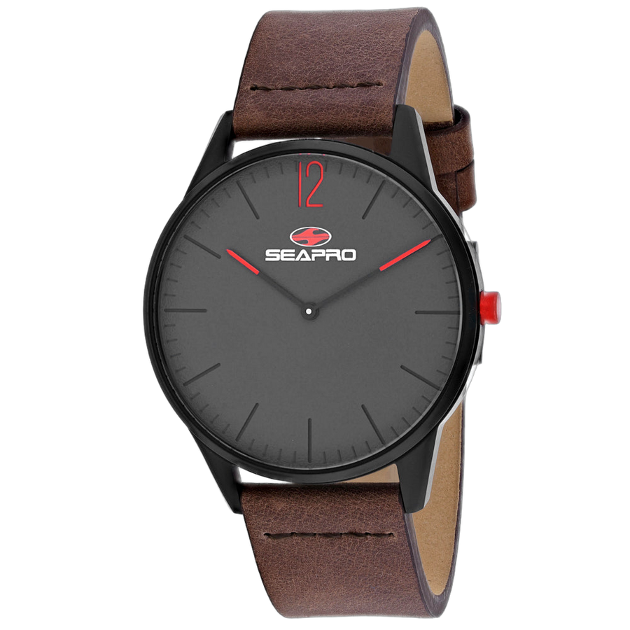 Seapro Stainless steel case watch in black