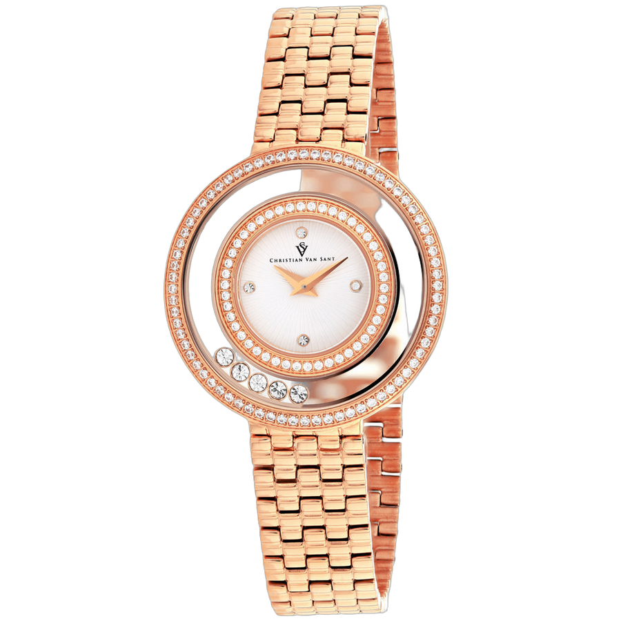 Christian Van Sant Stainless steel case watch in rose gold