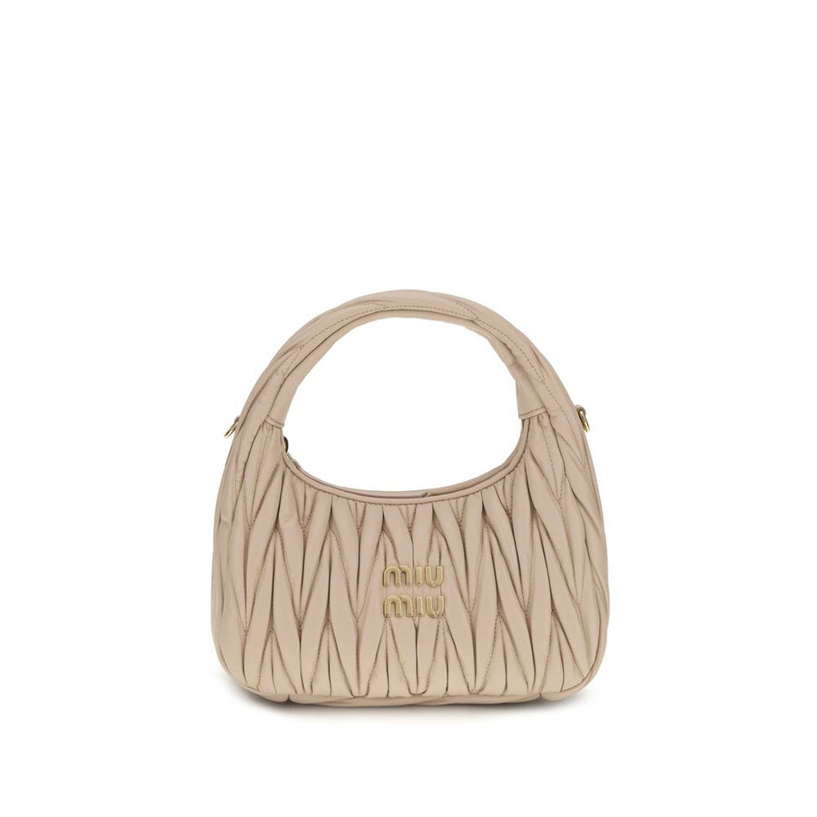 Beige Calf Leather Bos Taurus Handbag Bag