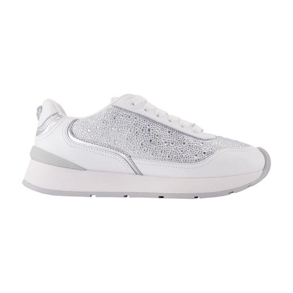 Versace Calfskin leather sneaker in white