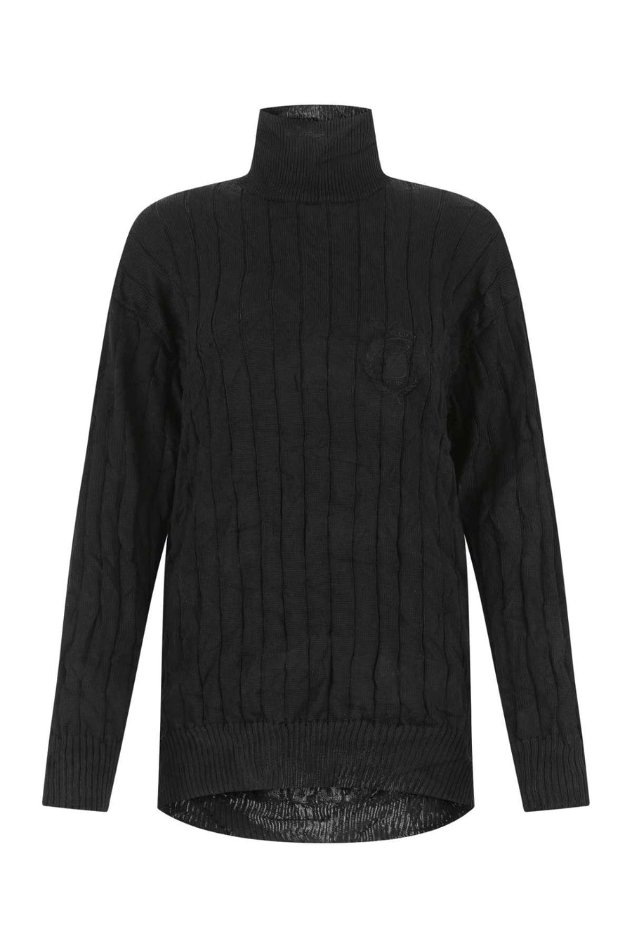 Balenciaga 90% Silk sweater in black