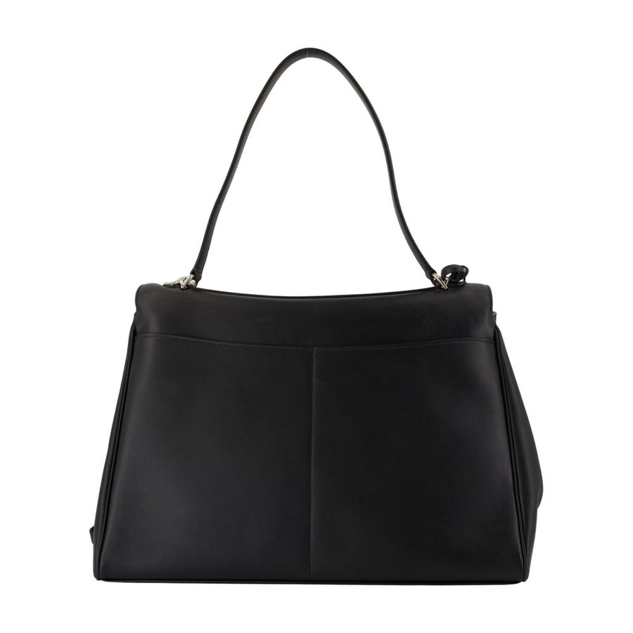 Balenciaga Calfskin top handle bag in black