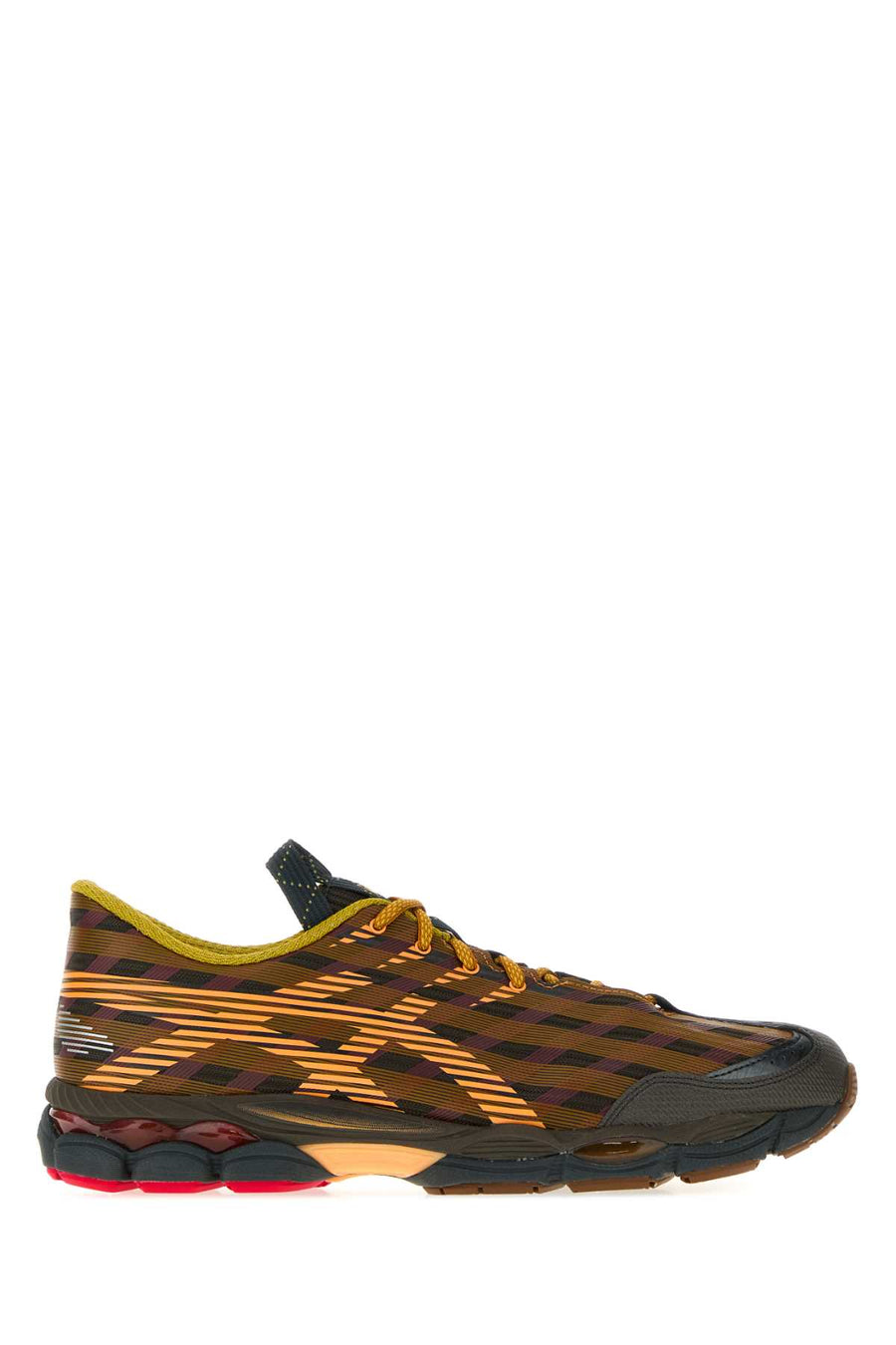 Printed Canvas Us8-S Gel-Sj33 Sneakers Blackcoffeeorangelily