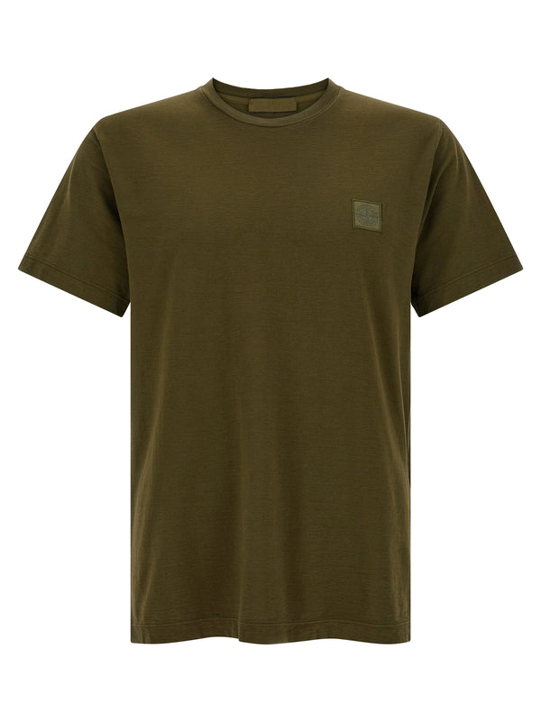Stone Island 100% Cotton t-shirt in green