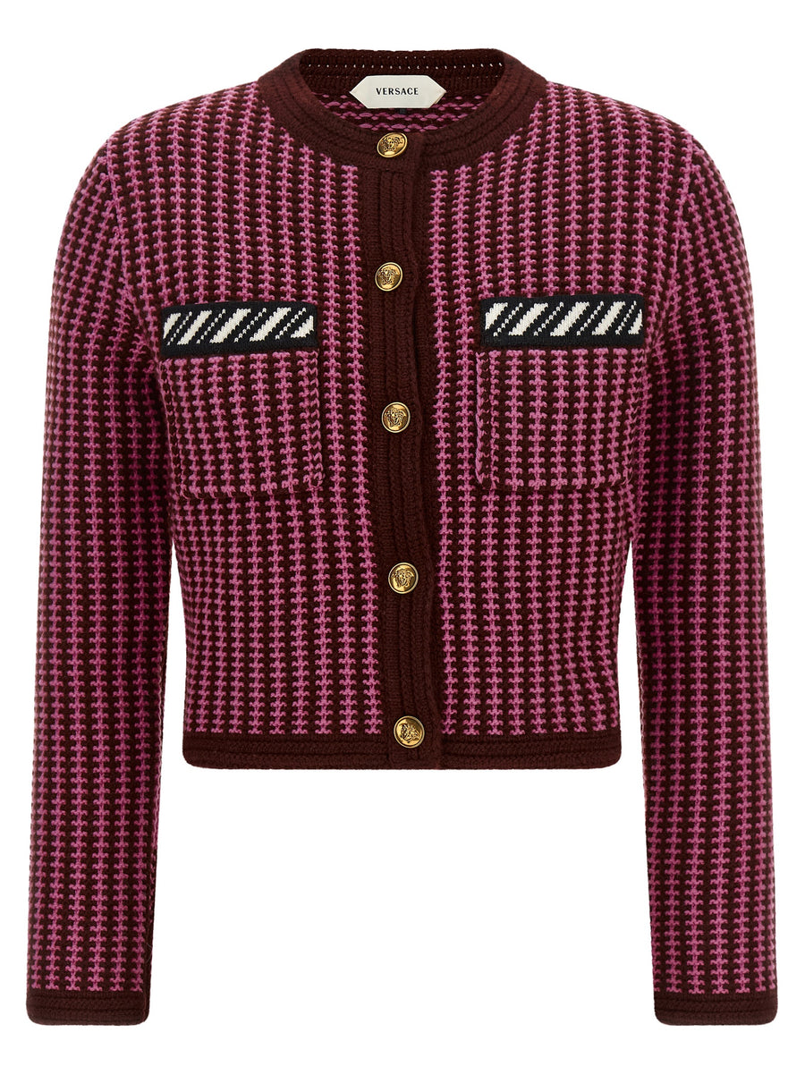 Multicolor Virgin Wool Cardigan Clothing