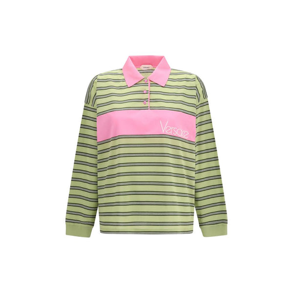 Versace 100% Cotton polo shirt in green