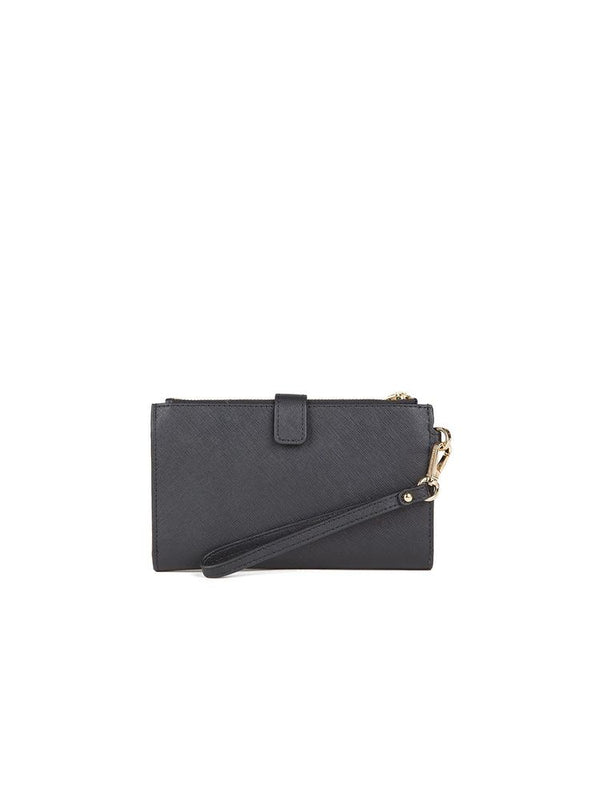 Michael Kors 100% Leather wristlet wallet in black