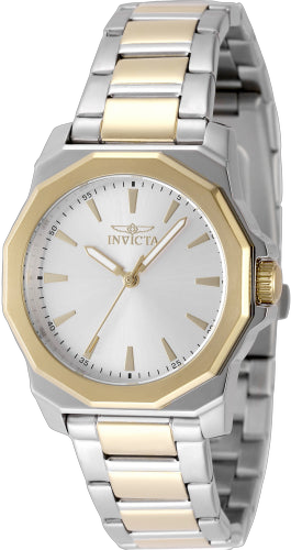 Invicta Stainless steel case and bracelet watch in silver