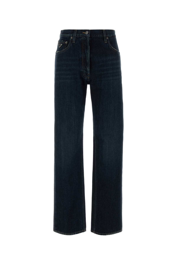 Denim Jeans Bleu Exterior: Cotton