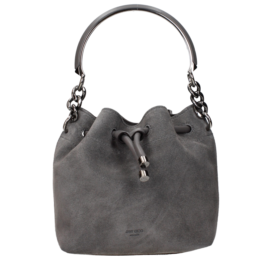 Jimmy Choo bucket bag in gray