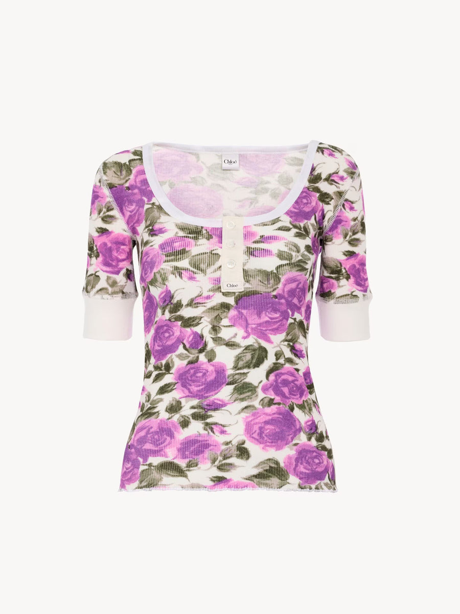 Chloé Cotton blouse in purple