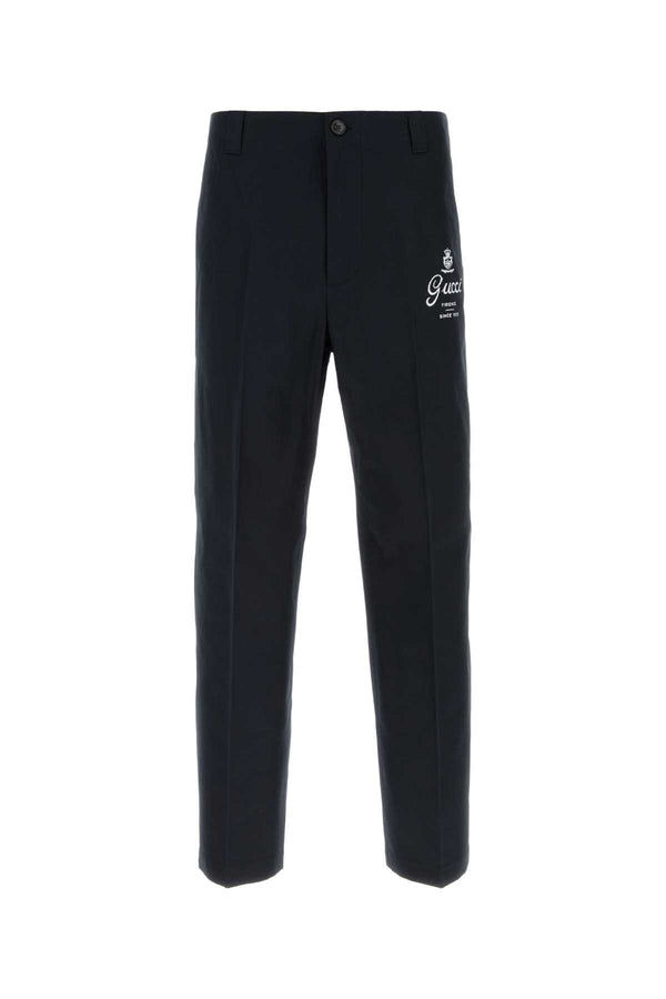 Gucci Cotton trousers in black