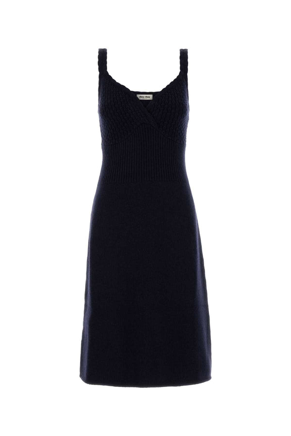Miu Miu 100% Virgin Wool dress in navy