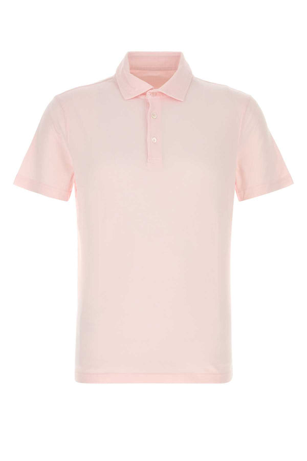 Fedeli 93% Cotton polo shirt in pink