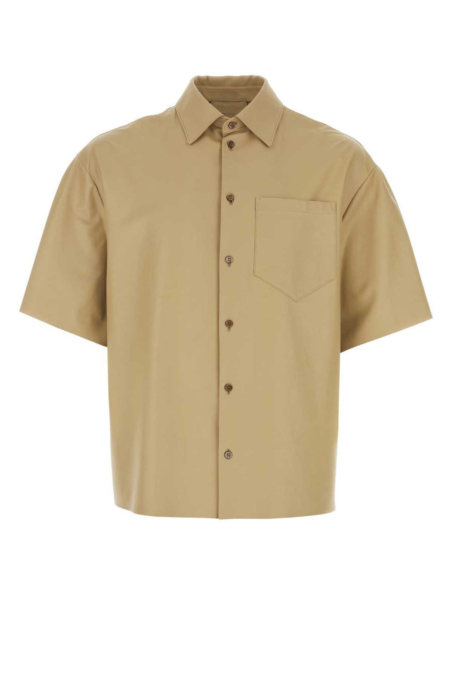 Prada 100% Vitello shirt in beige
