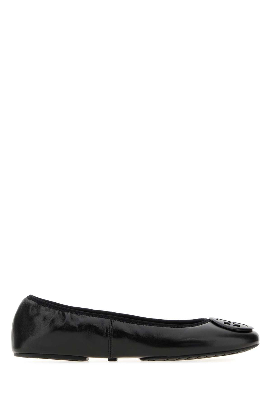 Tory Burch Travel Exterior: 100% Leather ballet flat in black