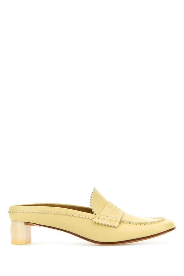 MM6 Maison Margiela Exterior: 100% Calf flat in yellow