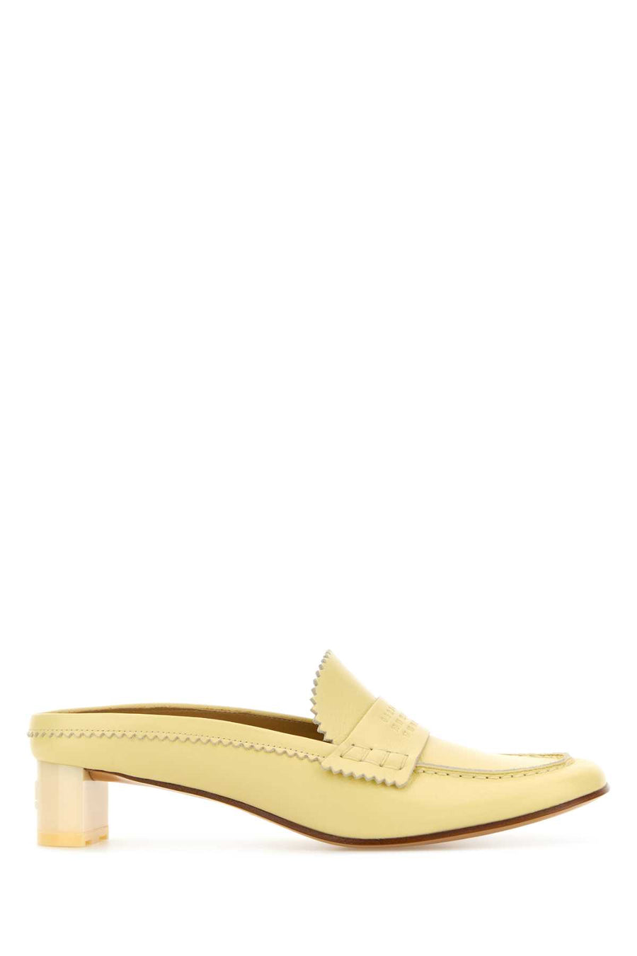 MM6 Maison Margiela Exterior: 100% Calf flat in yellow