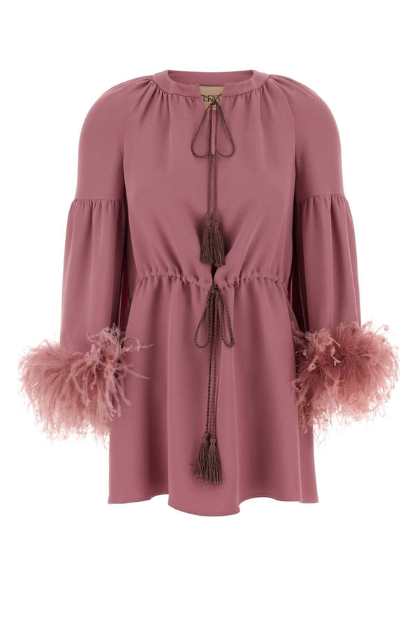 Valentino Garavani Ostrich sweater in pink