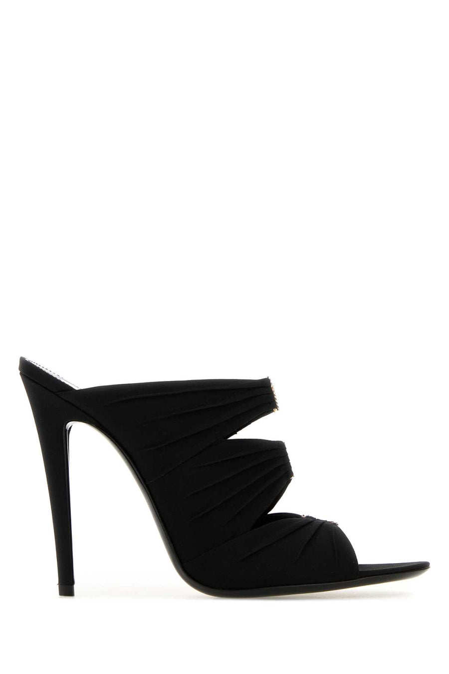 Saint Laurent Exterior: 100% Fabric mule in black
