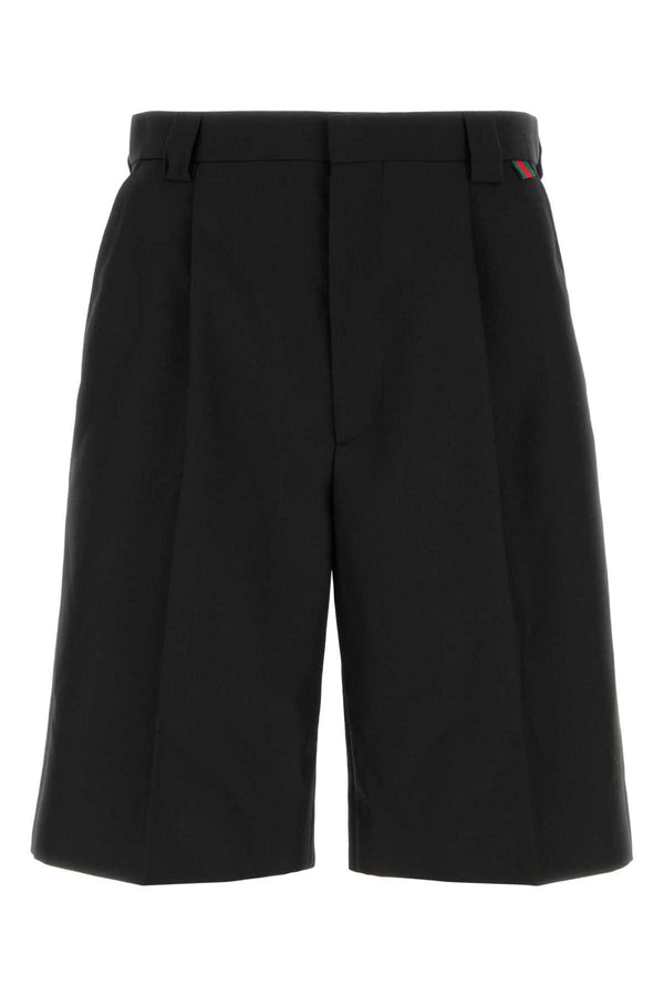 Gucci Pant 100% Cotton bermuda shorts in black