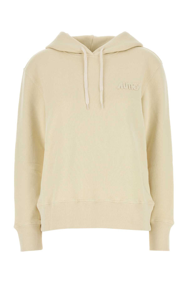 Autry 100% Cotton hoodie in beige
