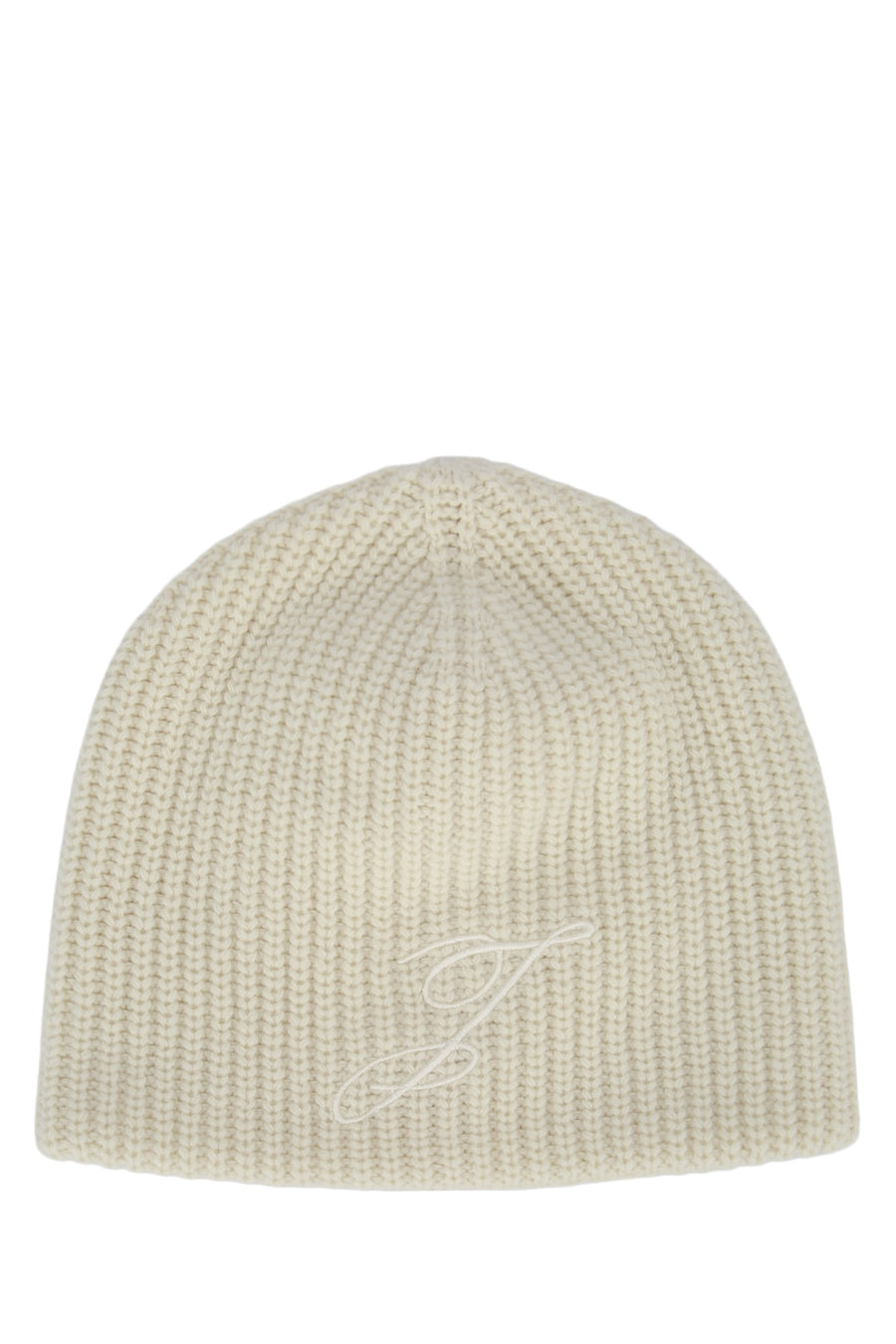 Jacquemus Bonnet 100% Virgin Wool beanie in white
