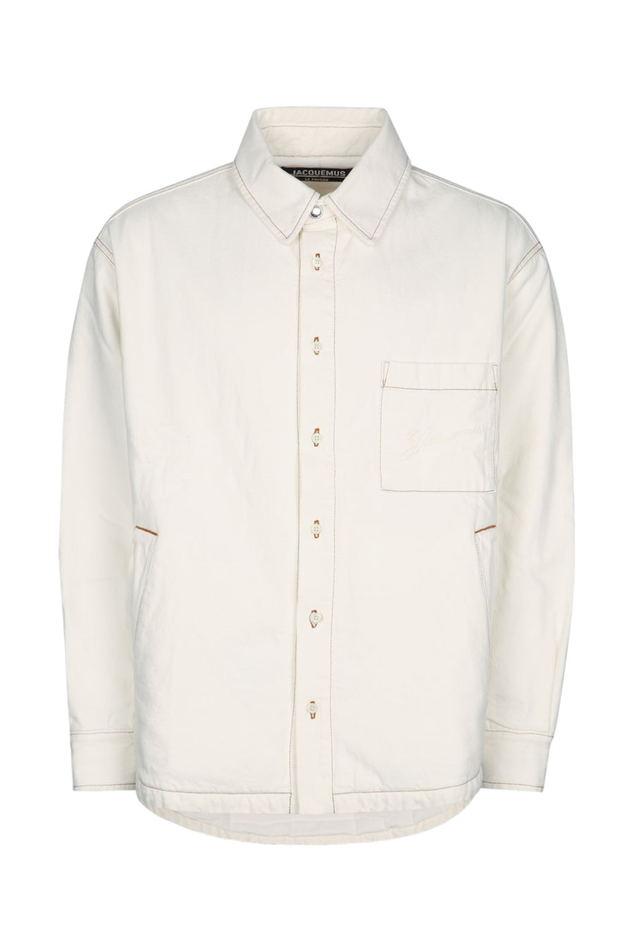 Jacquemus Chemise 100% cotton shirt in white