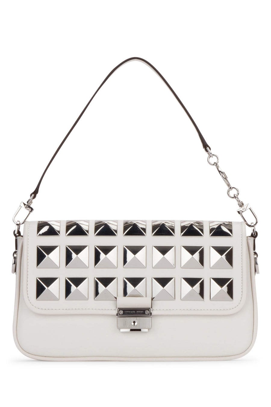 Clucth Opticwhite Leather Clutch
