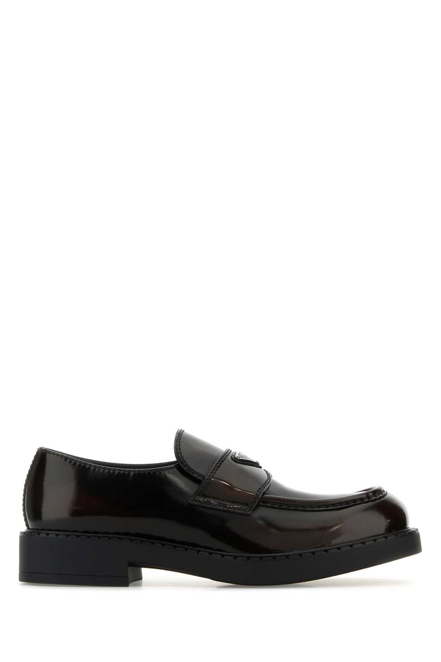 Prada 100% Vitello loafer in brown