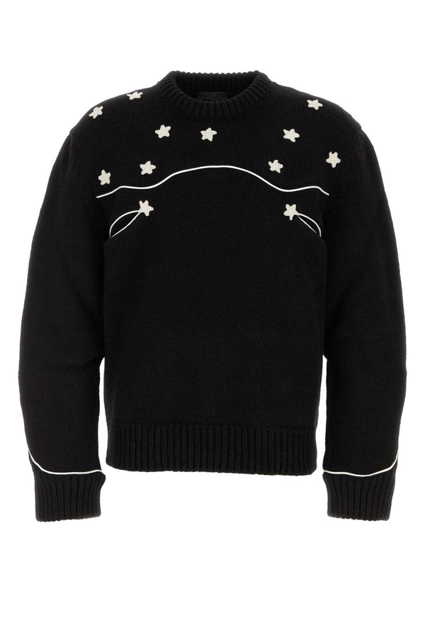 Prada 100% wool sweater in black