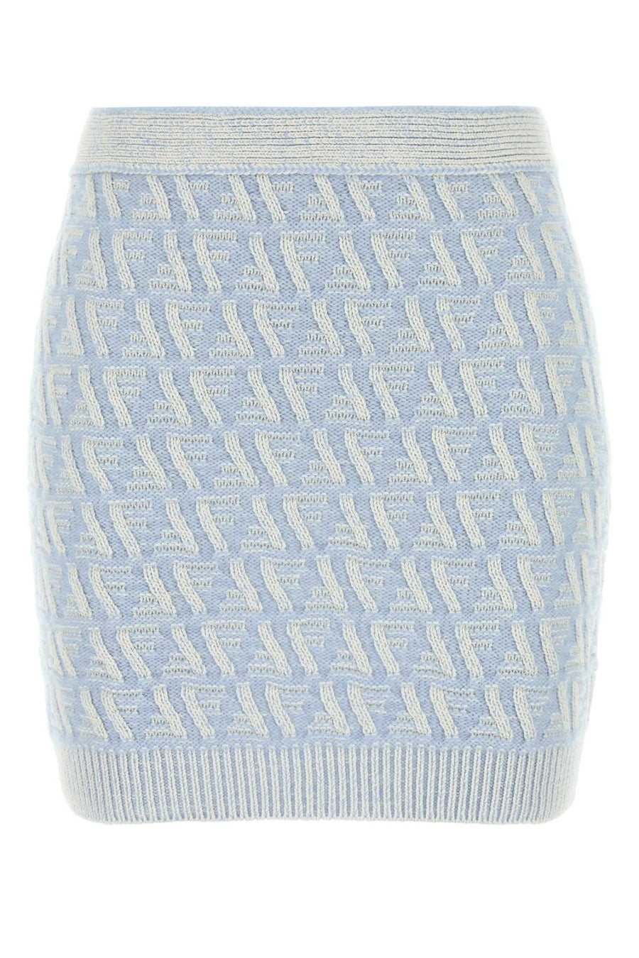 Fendi Cotton 60% Silk mini skirt in blue
