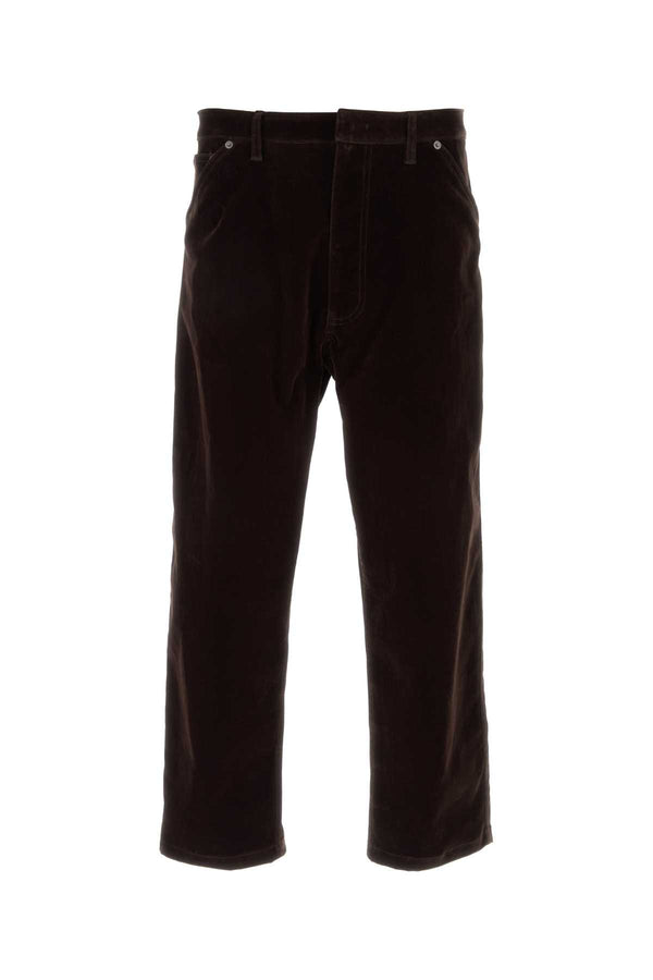 Prada 83% Cotton trousers in brown