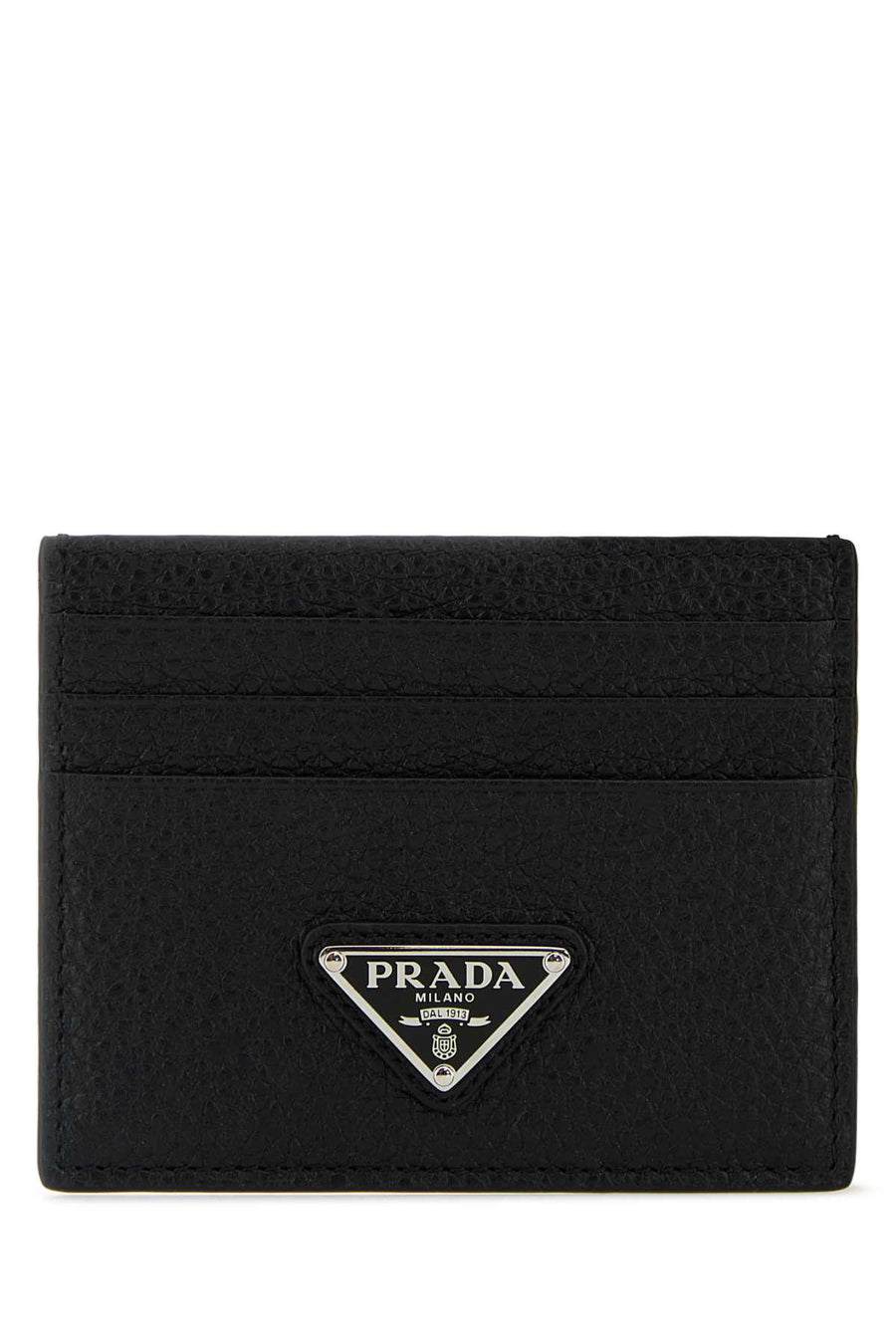 Prada 100% Vitello (Calf leather) card case in black
