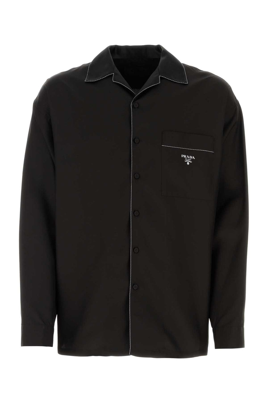 Prada 100% Silk shirt in black