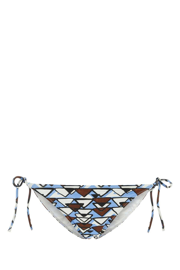 Prada Bagno 78% Nylon bikini bottom in blue