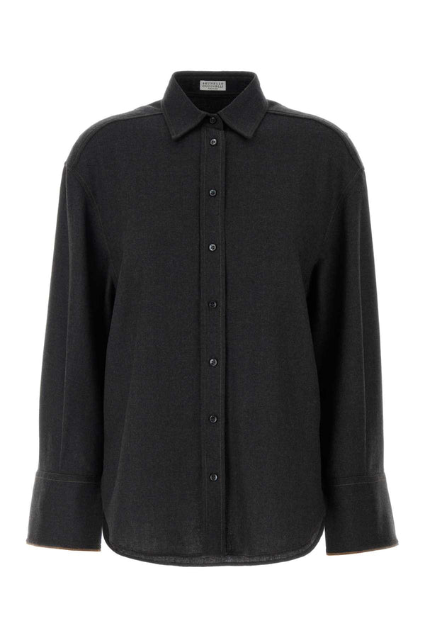 Brunello Cucinelli 100% Wool shirt in gray