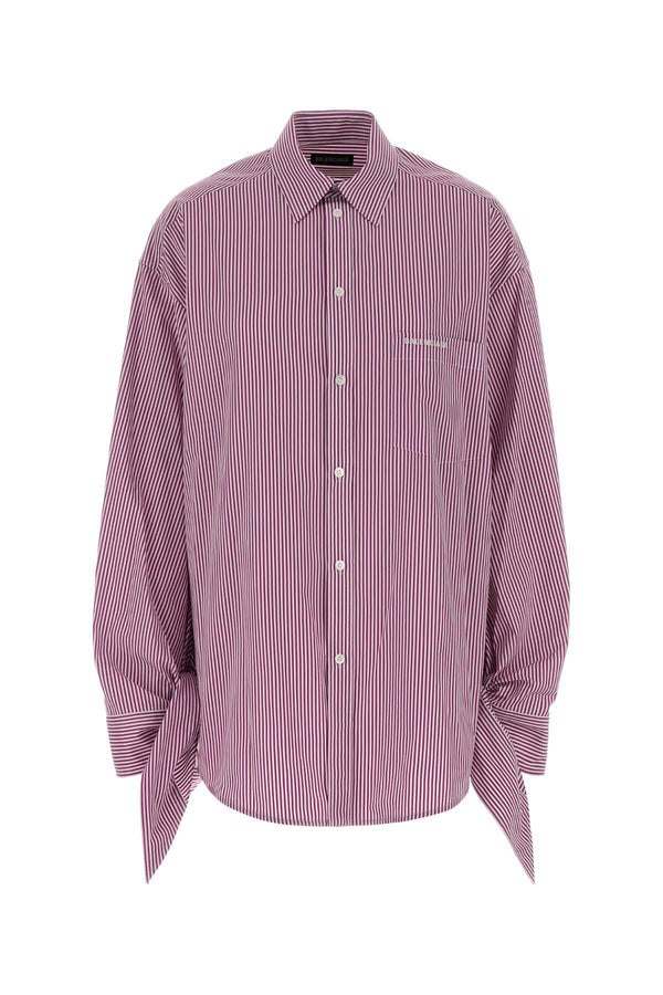 Balenciaga Cuff 100% Cotton shirt in purple