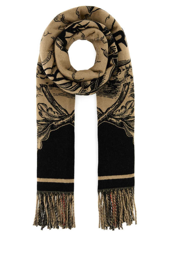 Burberry Gallant 100% Cashmere scarf in beige