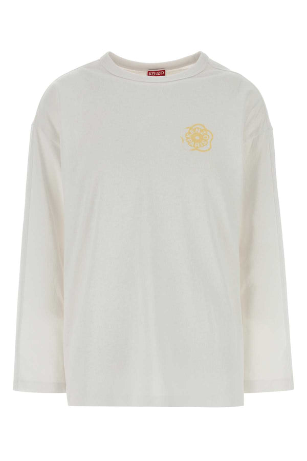 Kenzo Flower 100% Cotton t-shirt in white
