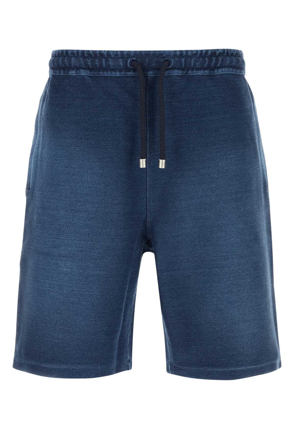 Loewe 99% Cotton bermuda shorts in navy