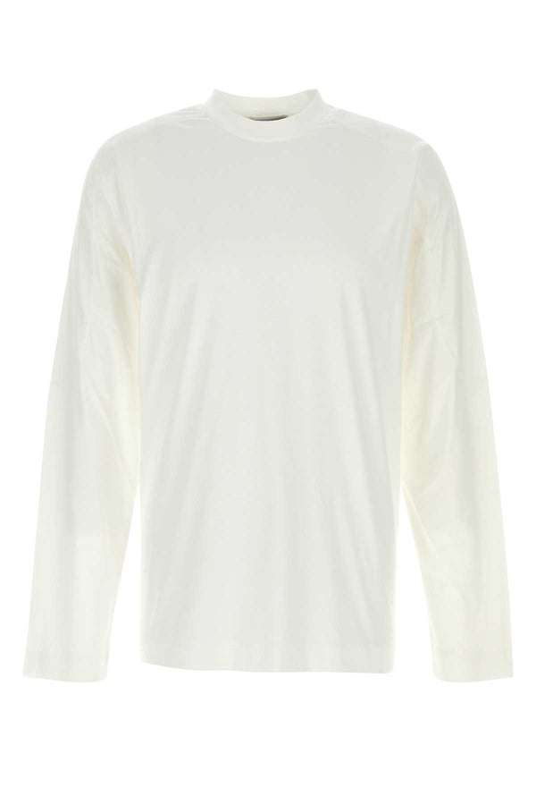 White Cotton T-Shirt Bianco Exterior