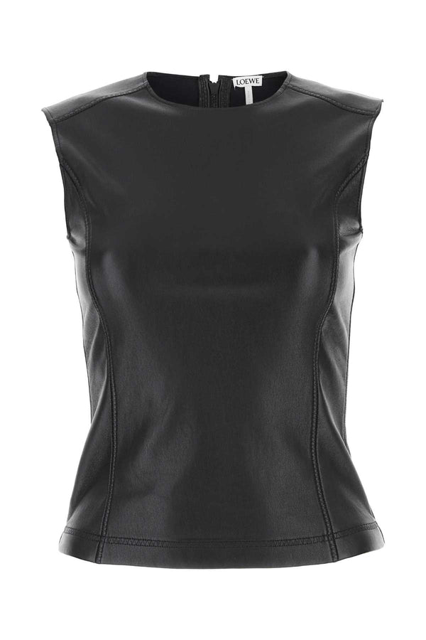 Loewe Exterior: 100% Lamb tank top in black