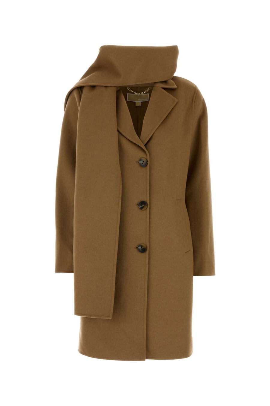 Michael By Michael Kors Scarf 80% Wool coat in camel