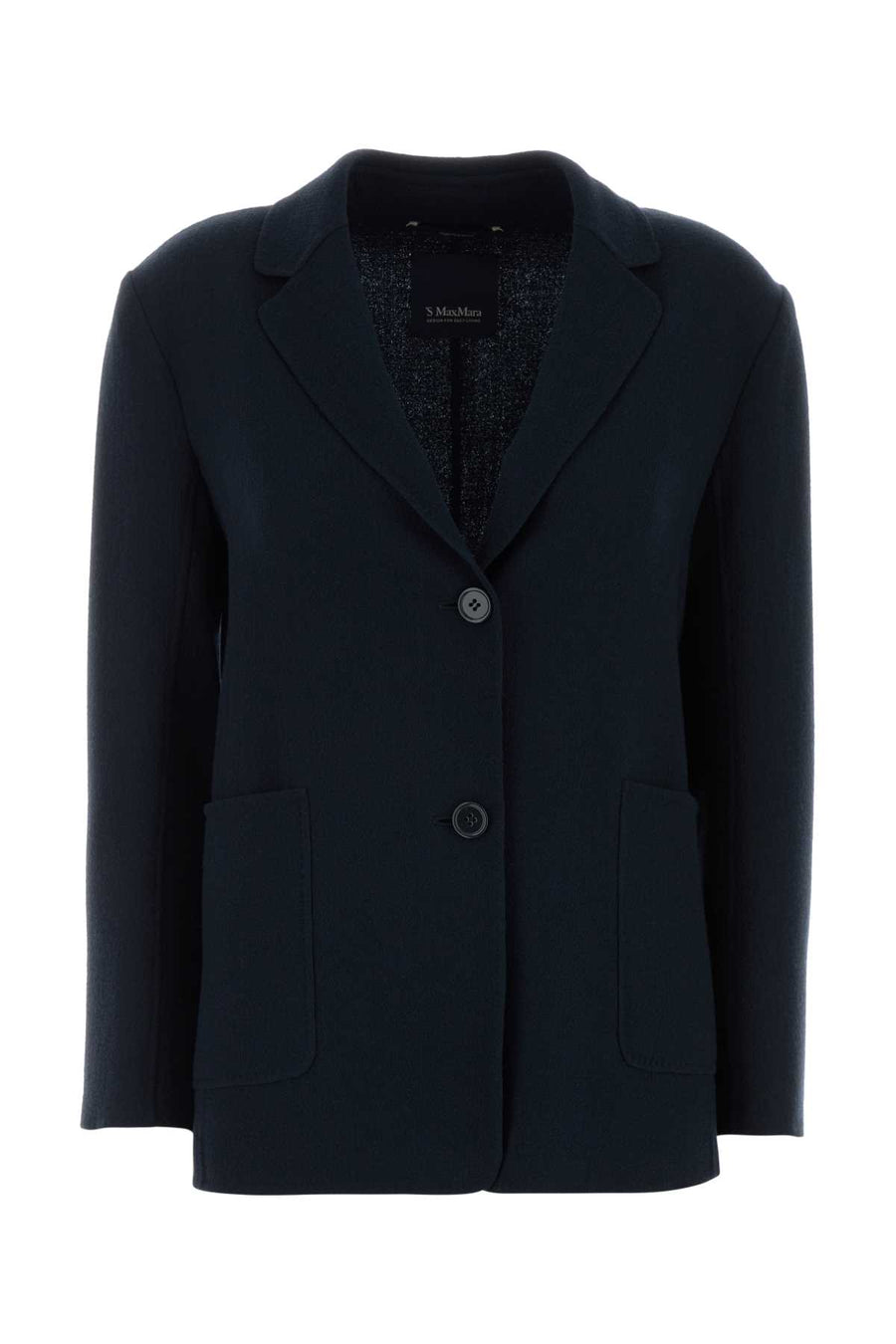 S Maxmara Exterior: 100% Wool blazer in navy